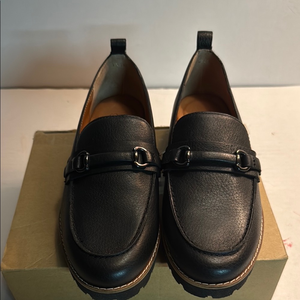 Black Leather Loafers
